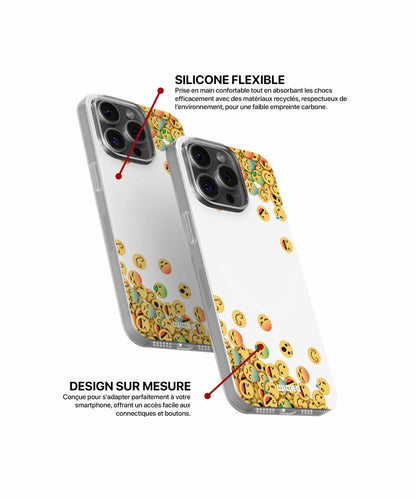 Coque émojis éclatants pour iPhone