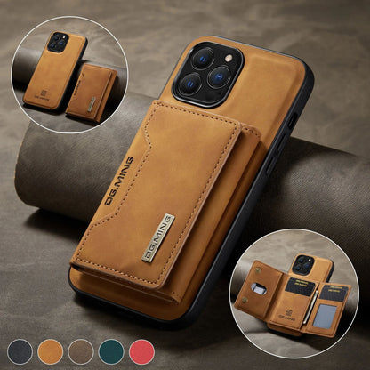 Coque En Cuir Magnétique 2 En 1 Avec Poche Amovible pour iPhone 15 Plus