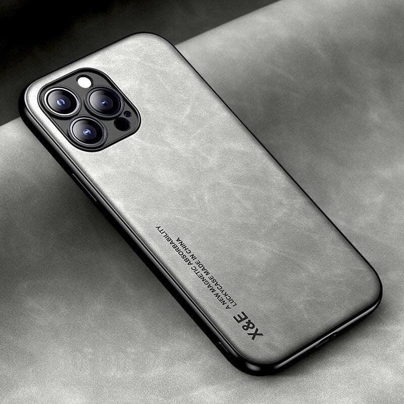 Coque en Cuir Magnétique de Luxe pour iPhone 16 Pro - Coque Wiqeo 15€-20€, Coque, Cuir, iPhone 16 Pro Wiqeo, Déstockeur de Coques Pour iPhone