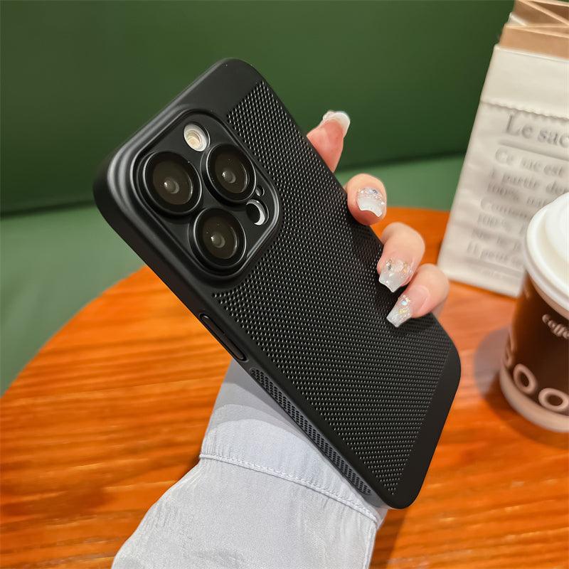 Coque en Silicone avec Grille Respirante pour iPhone 16 Pro - Coque Wiqeo 15€-20€, Coque, iPhone 16 Pro, Silicone Wiqeo, Déstockeur de Coques Pour iPhone