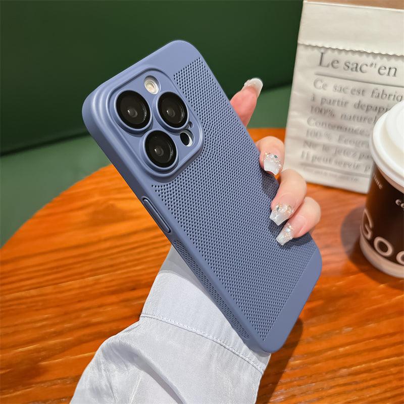 Coque en Silicone avec Grille Respirante pour iPhone 16 Pro - Coque Wiqeo 15€-20€, Coque, iPhone 16 Pro, Silicone Wiqeo, Déstockeur de Coques Pour iPhone