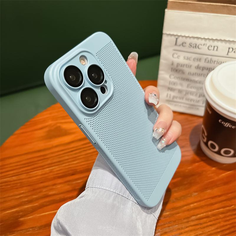 Coque en Silicone avec Grille Respirante pour iPhone 16 Pro - Coque Wiqeo 15€-20€, Coque, iPhone 16 Pro, Silicone Wiqeo, Déstockeur de Coques Pour iPhone
