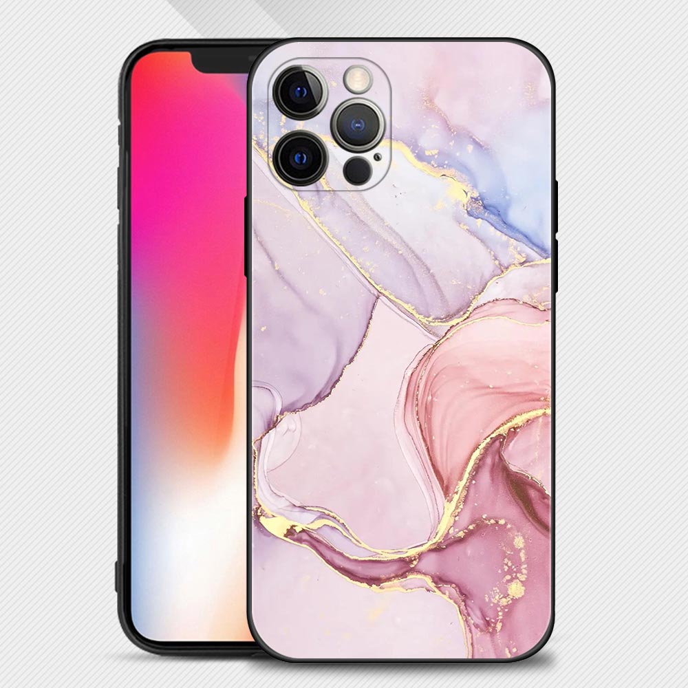 Coque en Silicone Motif Marbre pour iPhone 15
