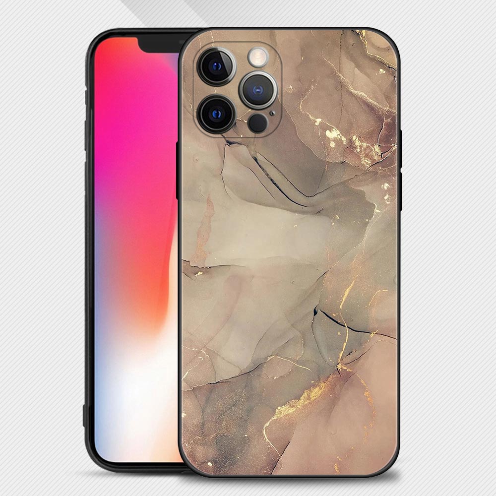 Coque en Silicone Motif Marbre pour iPhone 15