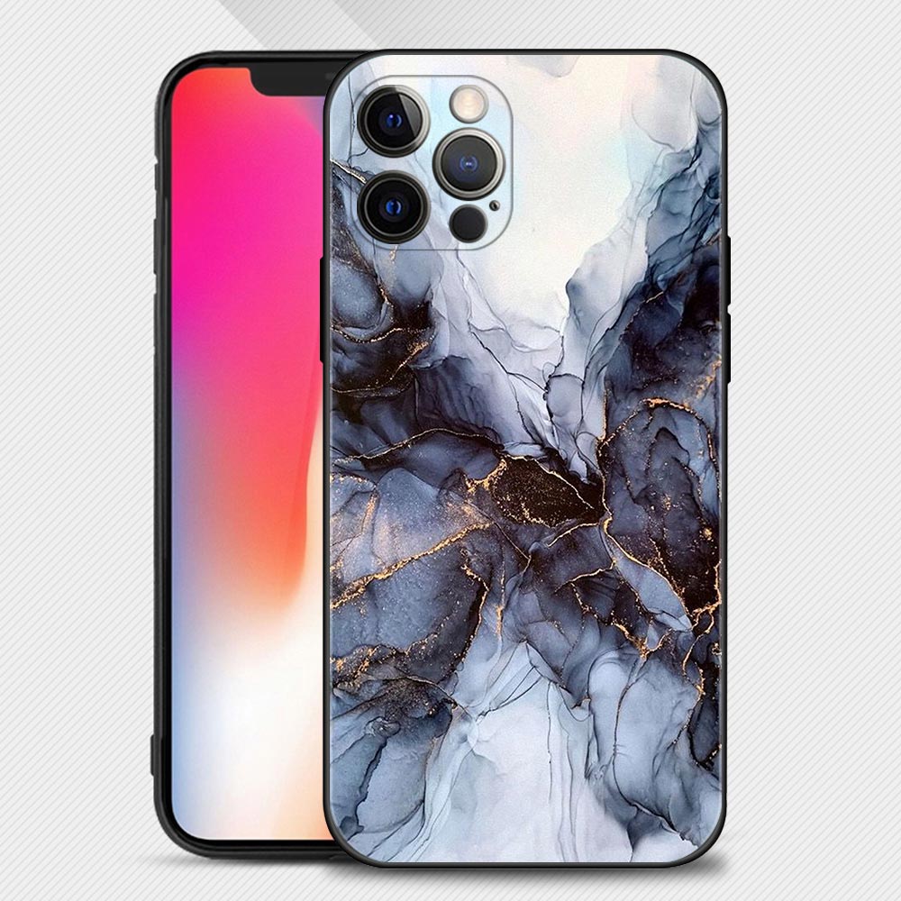 Coque en Silicone Motif Marbre pour iPhone 15 - 6