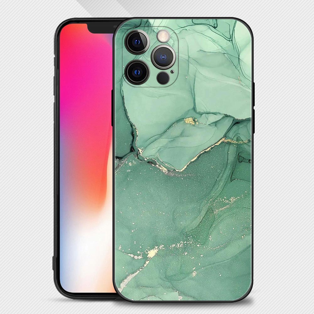 Coque en Silicone Motif Marbre pour iPhone 15 - 7