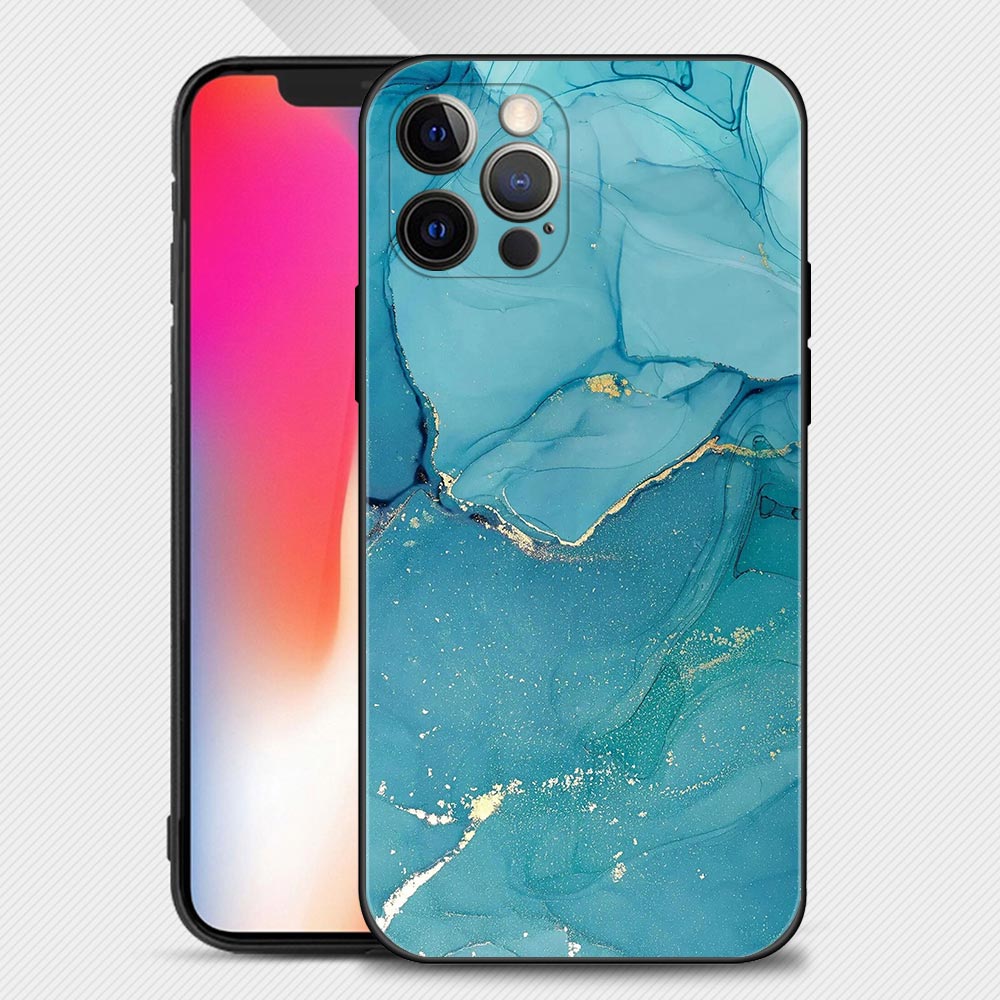 Coque en Silicone Motif Marbre pour iPhone 15 - 9