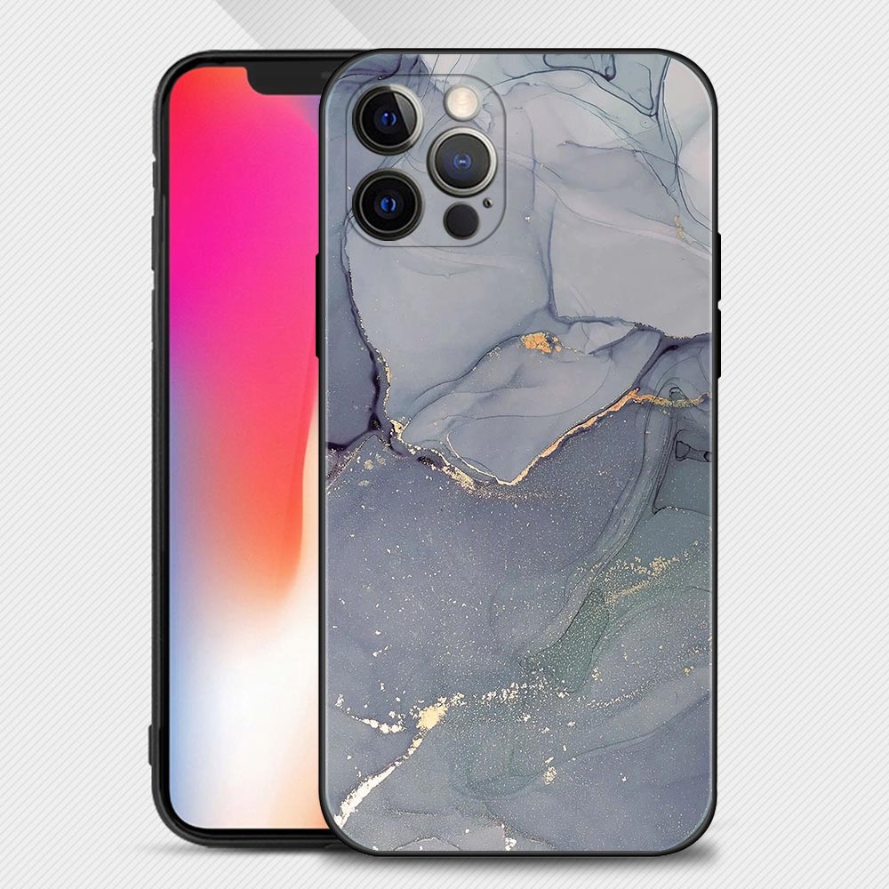 Coque en Silicone Motif Marbre pour iPhone 15 - 10