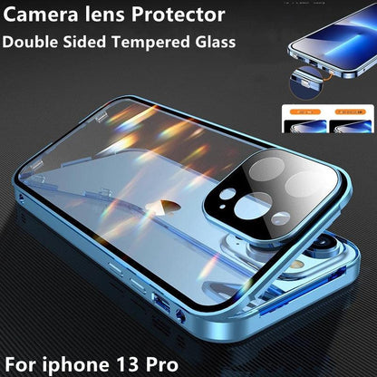 Coque en Verre Double Face Magnétique pour iPhone 16 Pro