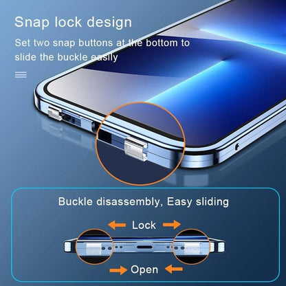 Coque en Verre Double Face Magnétique pour iPhone 16 Pro