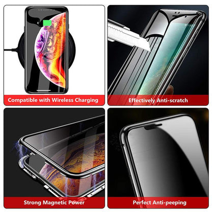 Coque en Verres Magnétiques Anti-espionnage pour iPhone 16 Plus