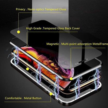 Coque en Verres Magnétiques Anti-espionnage pour iPhone 16 Plus