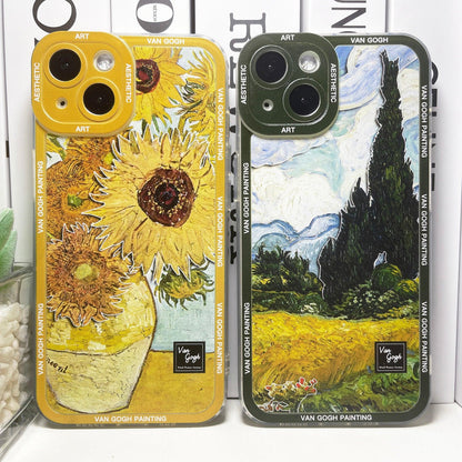 Coque Esthétique Van Gogh pour iPhone 16 Pro Max
