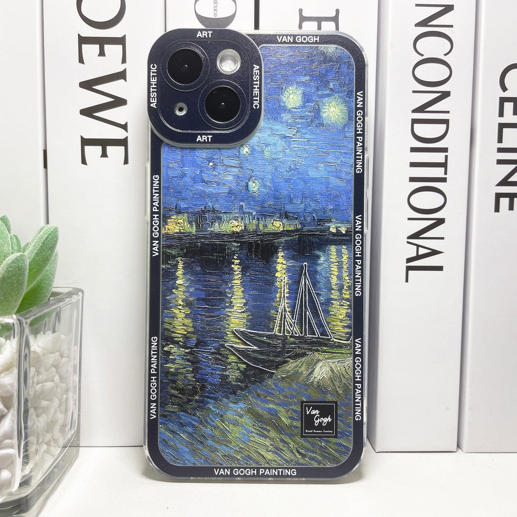 Coque Esthétique Van Gogh pour iPhone 16 Pro Max