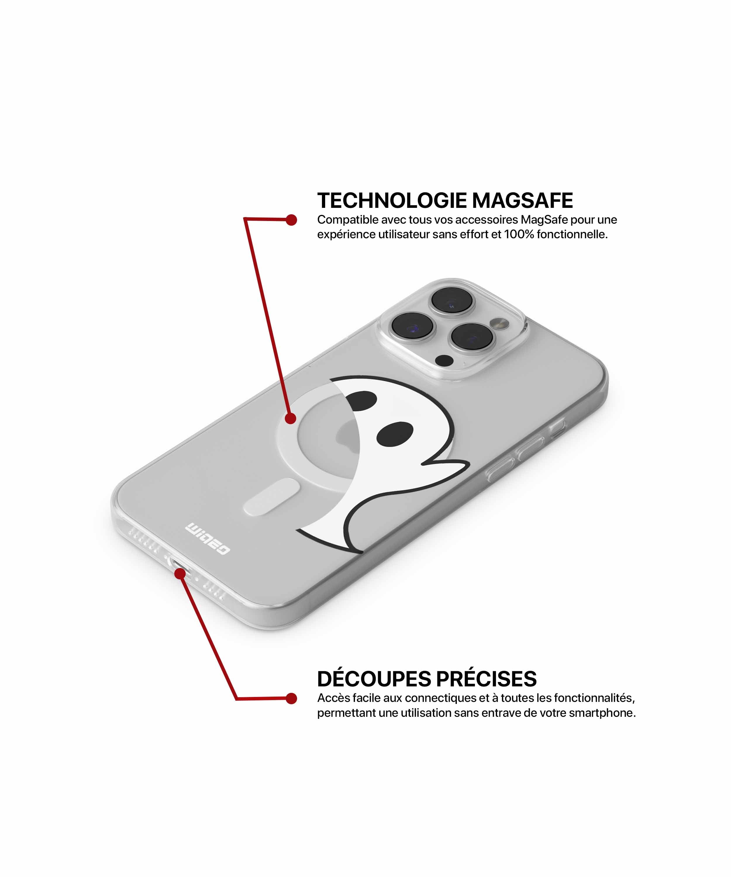 Coque fantôme surpris pour iPhone