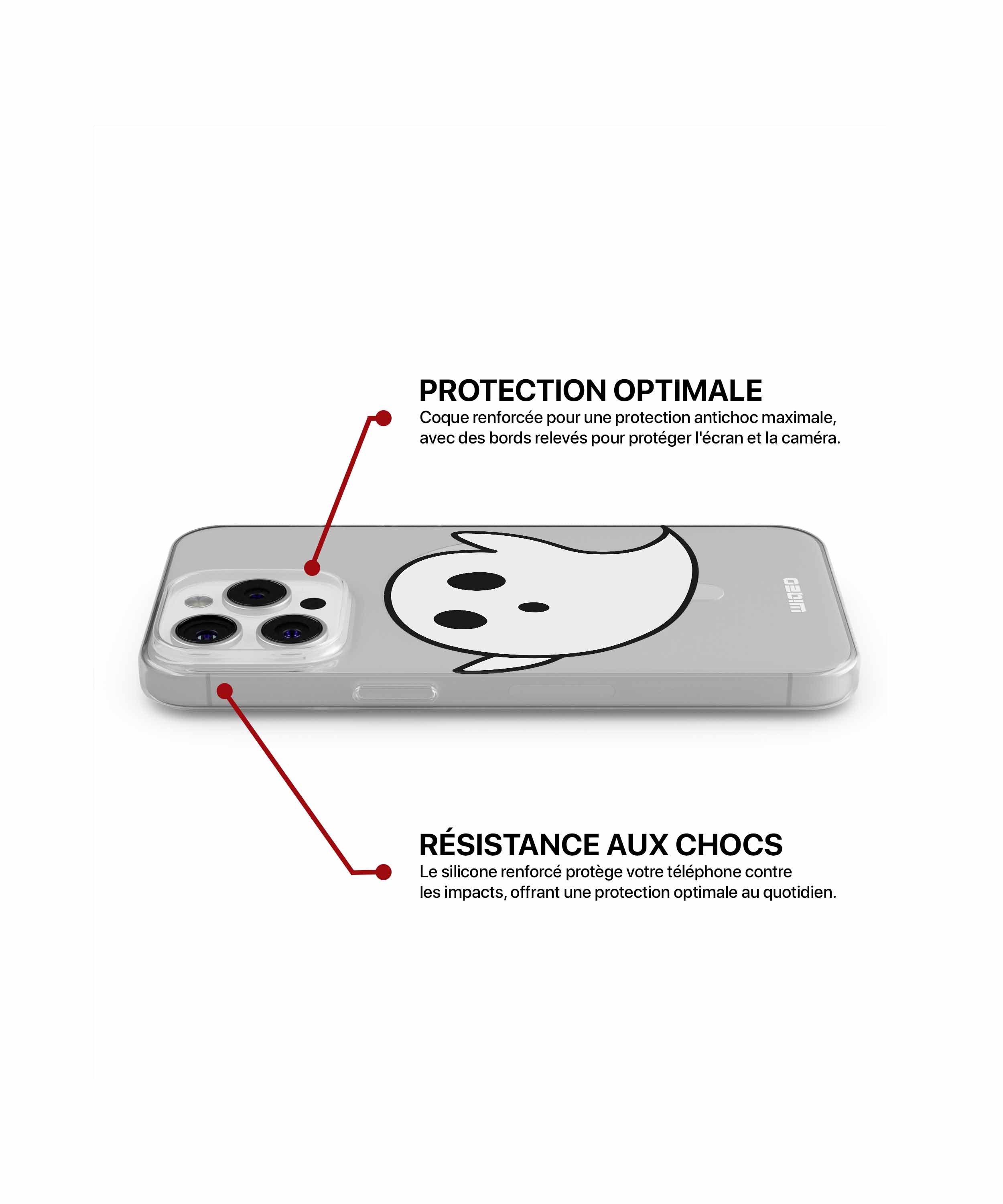 Coque fantôme surpris pour iPhone