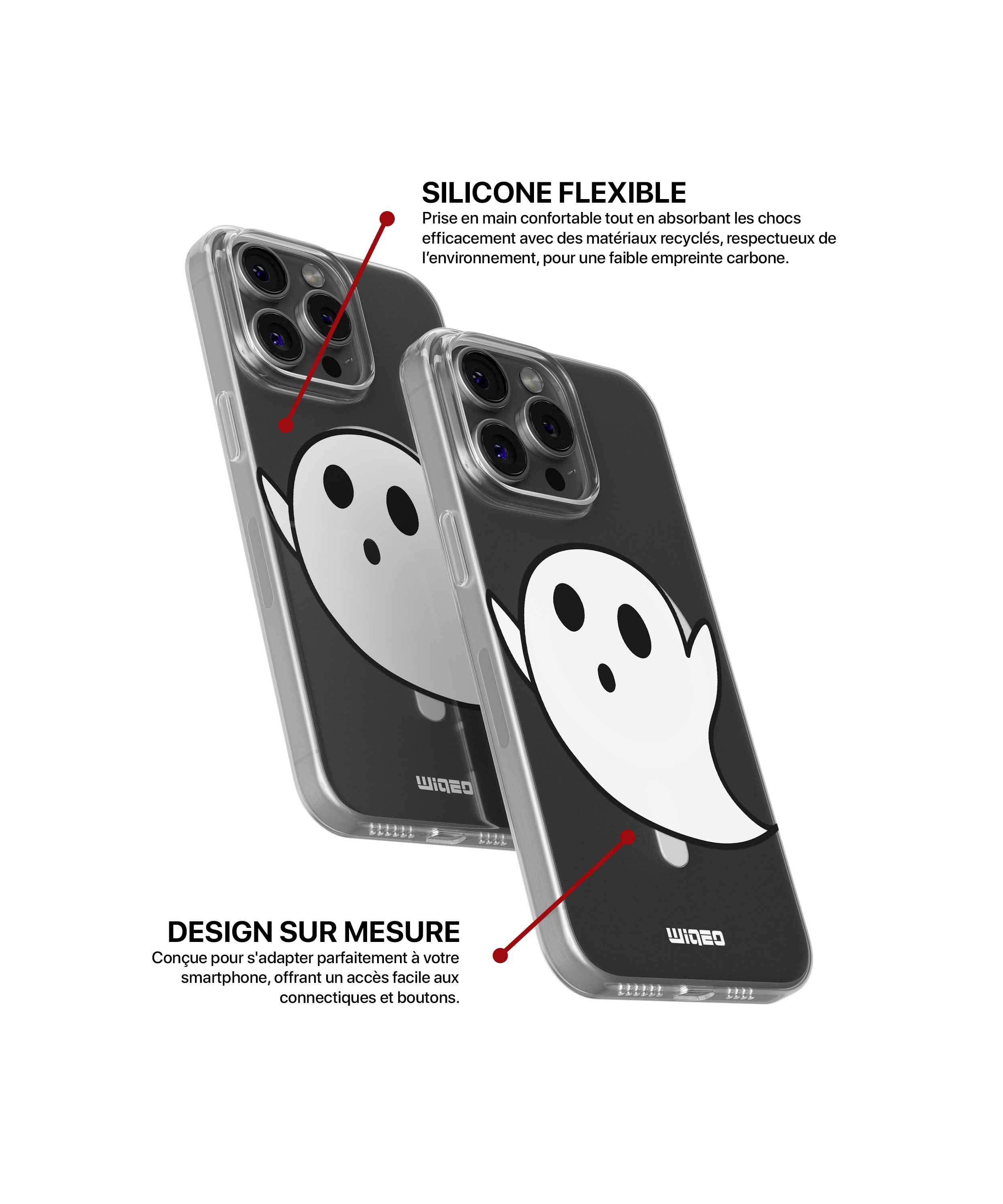 Coque fantôme surpris pour iPhone