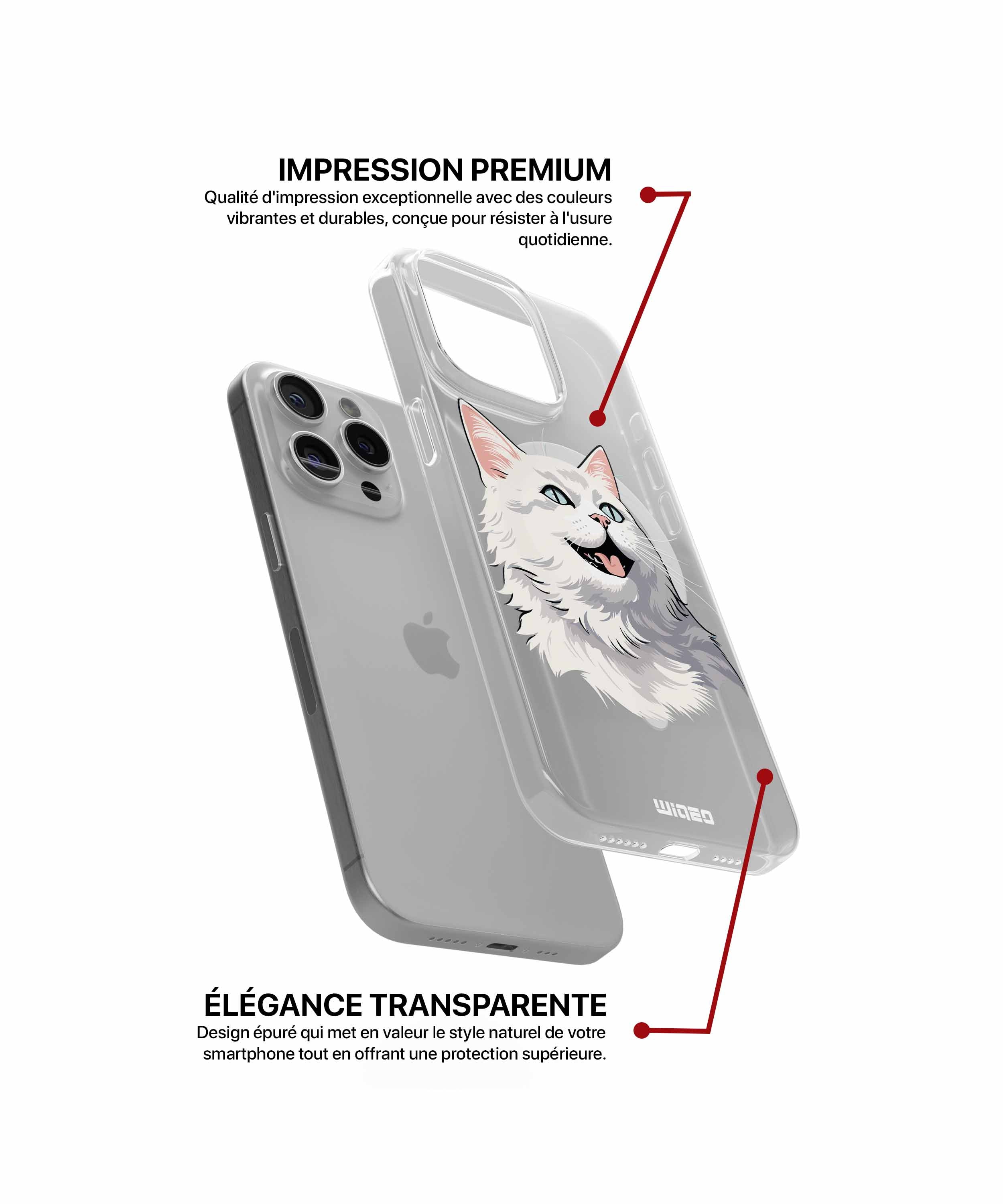 Coque fauve enjoué pour iPhone