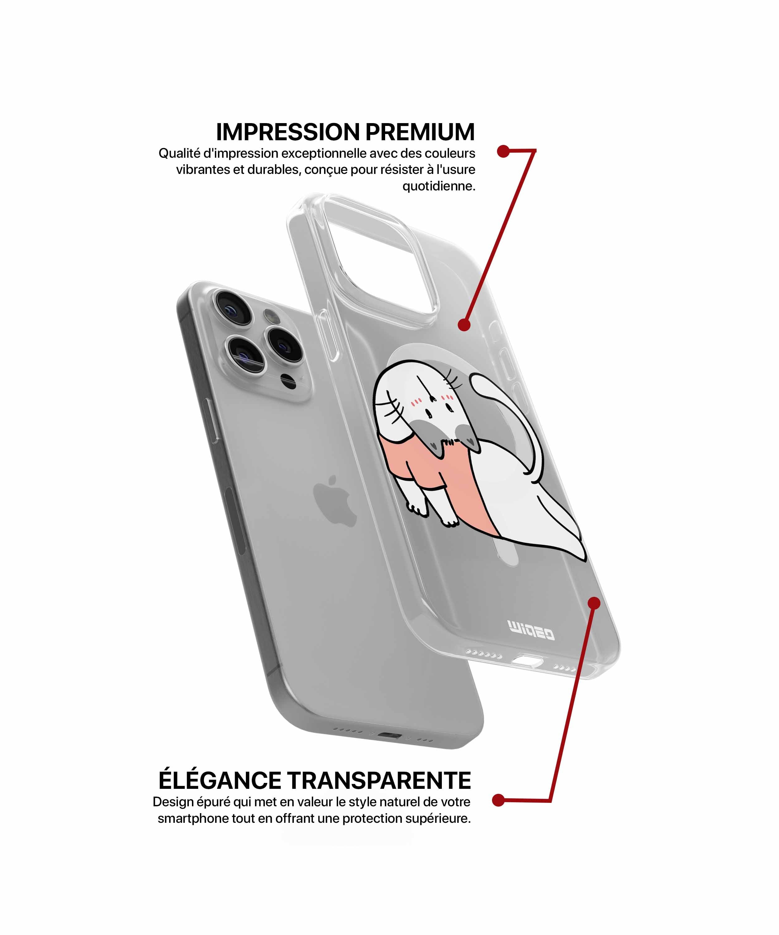 Coque félin en douceur pour iPhone