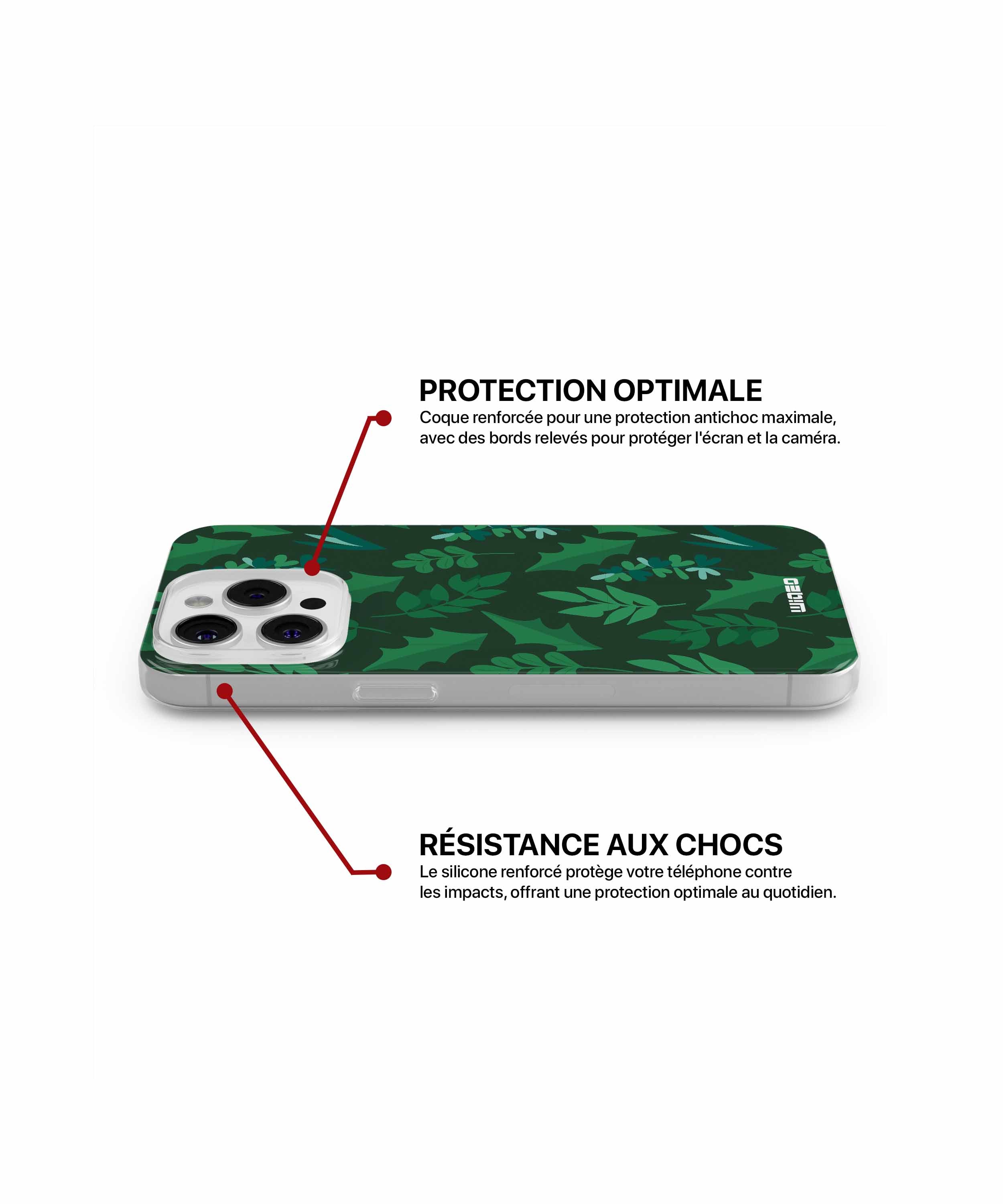 Coque feuillage naturel pour iPhone