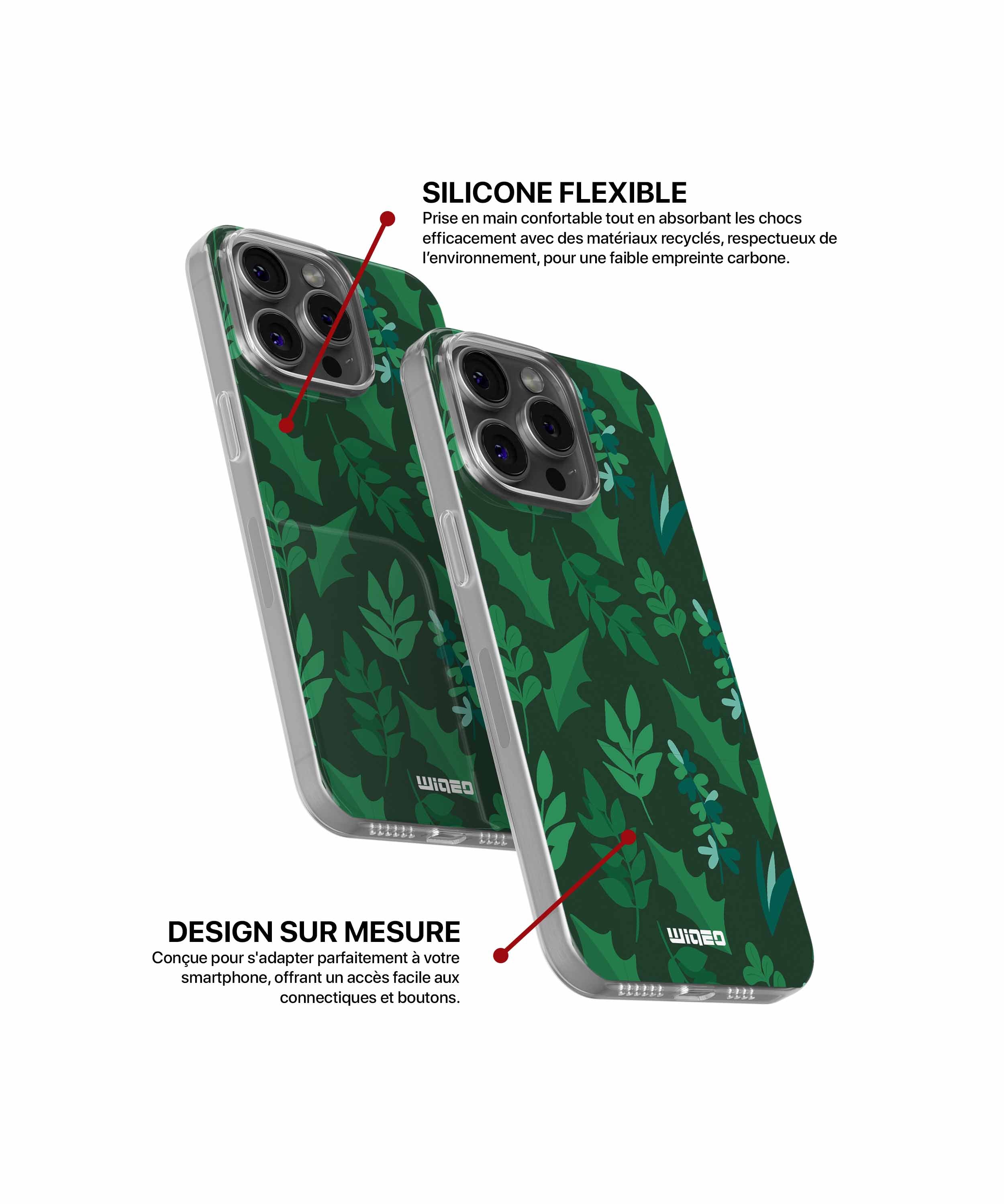 Coque feuillage naturel pour iPhone