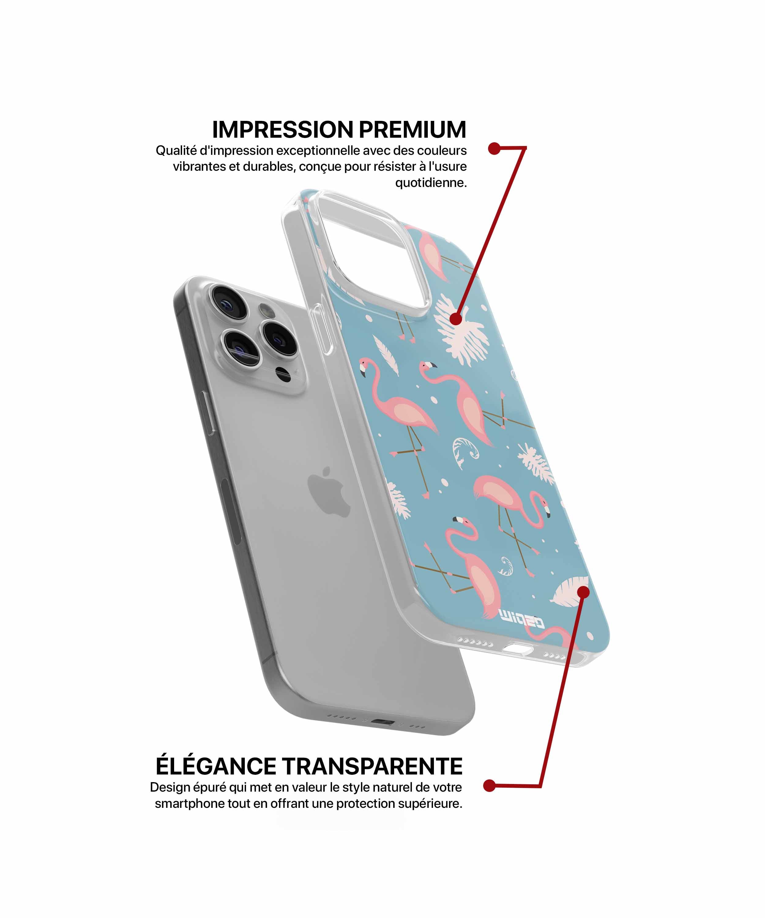 Coque flamants tropicaux pour iPhone