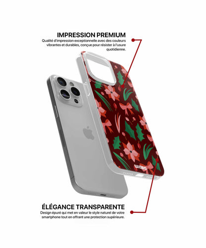 Coque fleurs festives pour iPhone