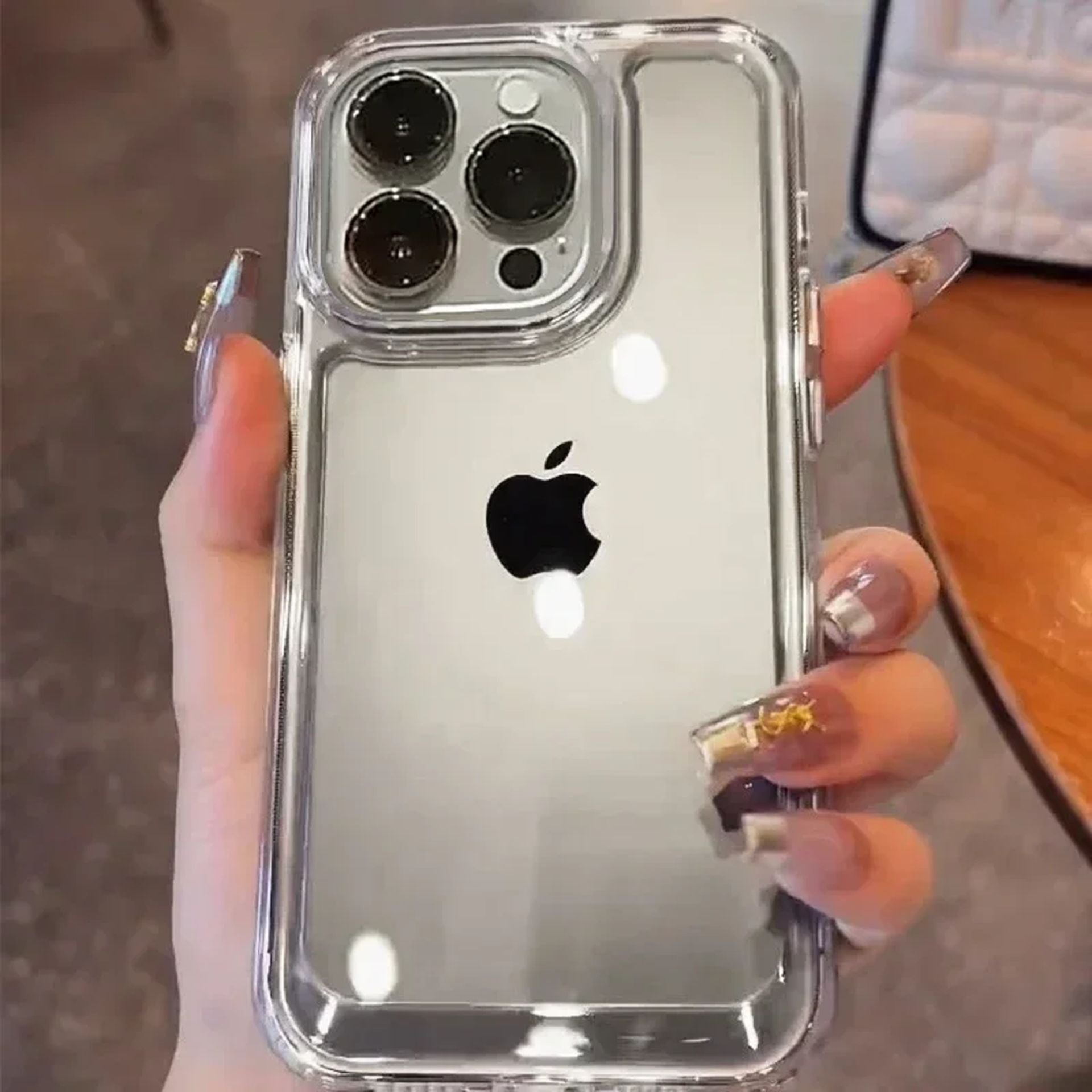 Coque Flexible Antichoc Transparente en Silicone pour iPhone 16 Pro Max