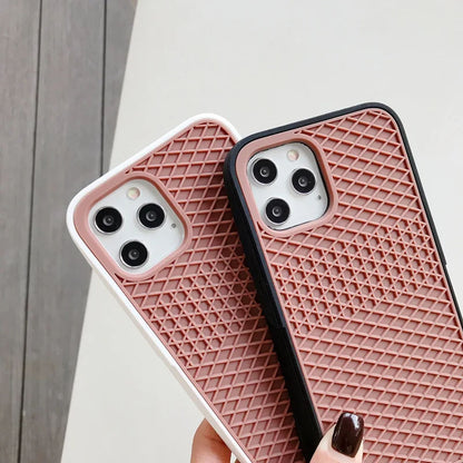 Coque Flexible Gaufrée en Silicone Anti-Choc pour iPhone 15