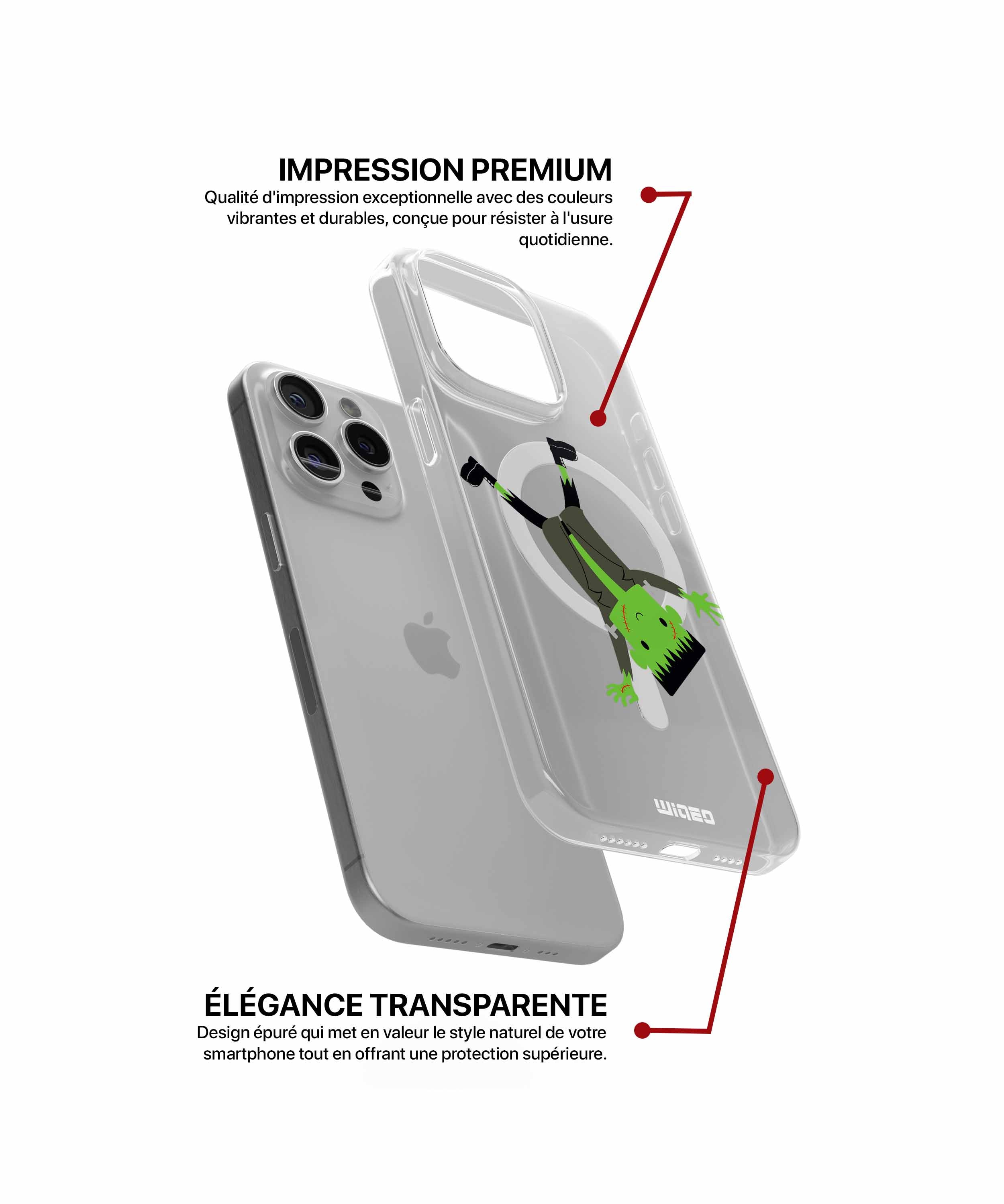 Coque frankenstein acrobatique pour iPhone