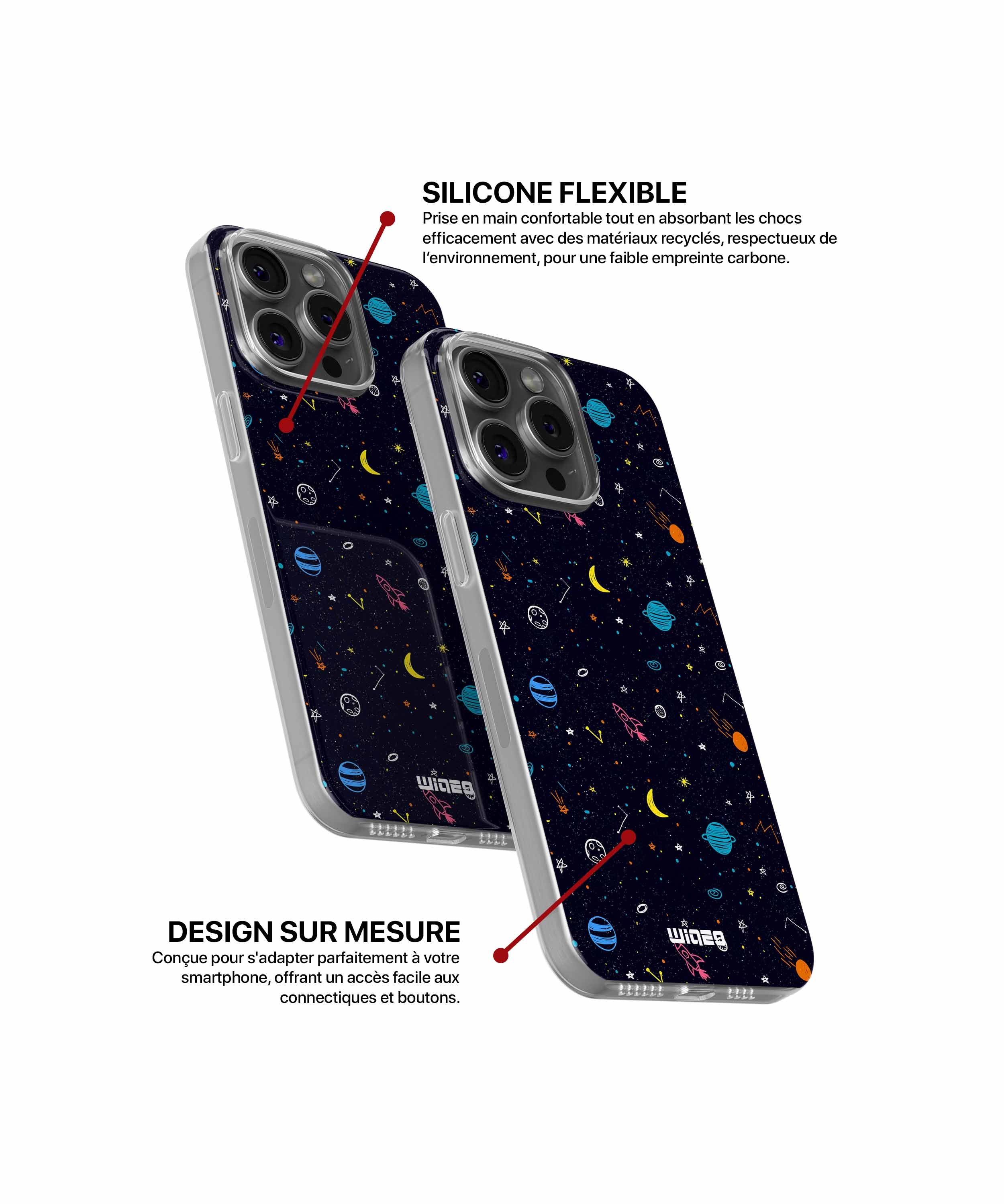 Coque galaxie enchantée pour iPhone