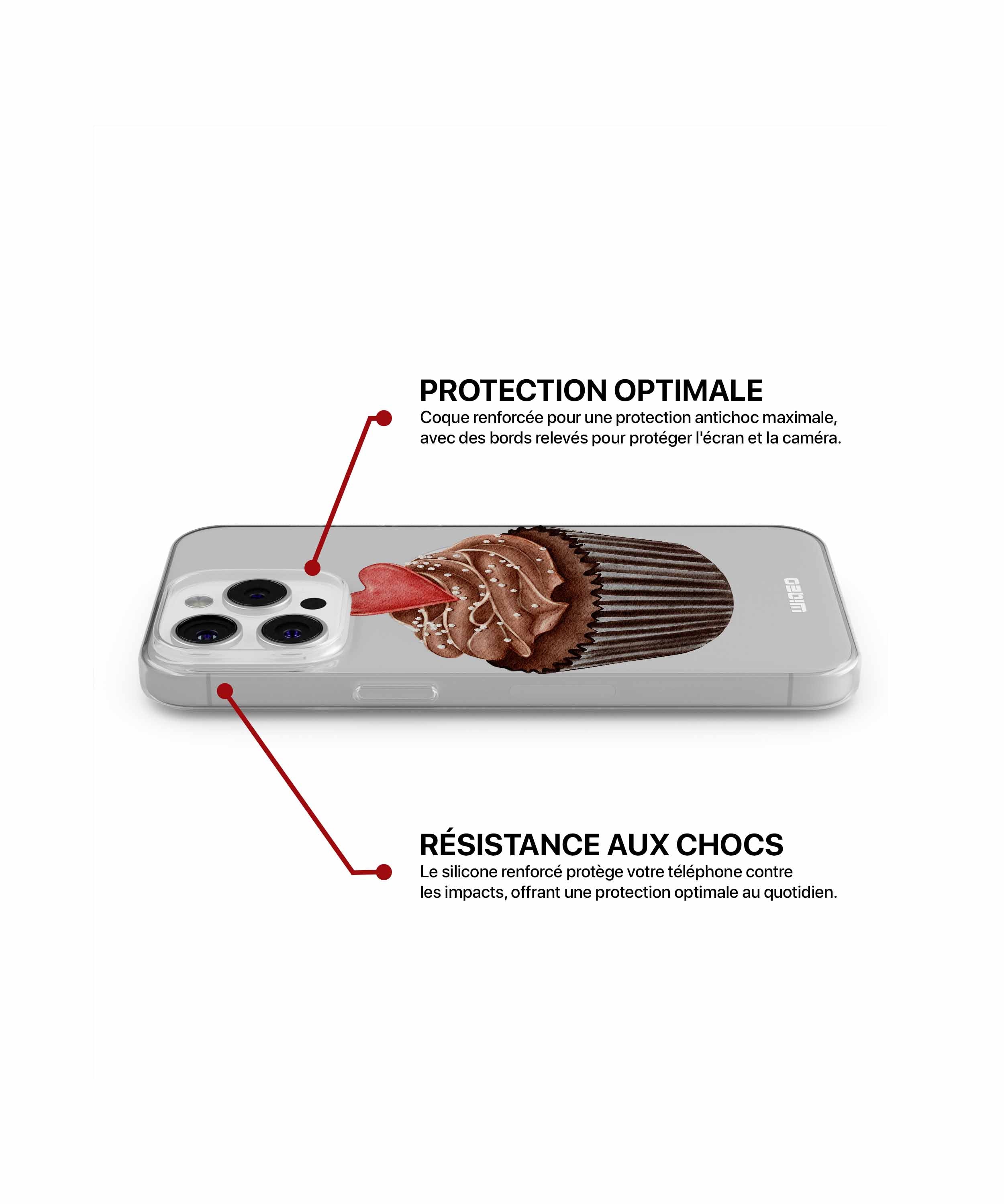 Coque gourmandise cœur fondant pour iPhone