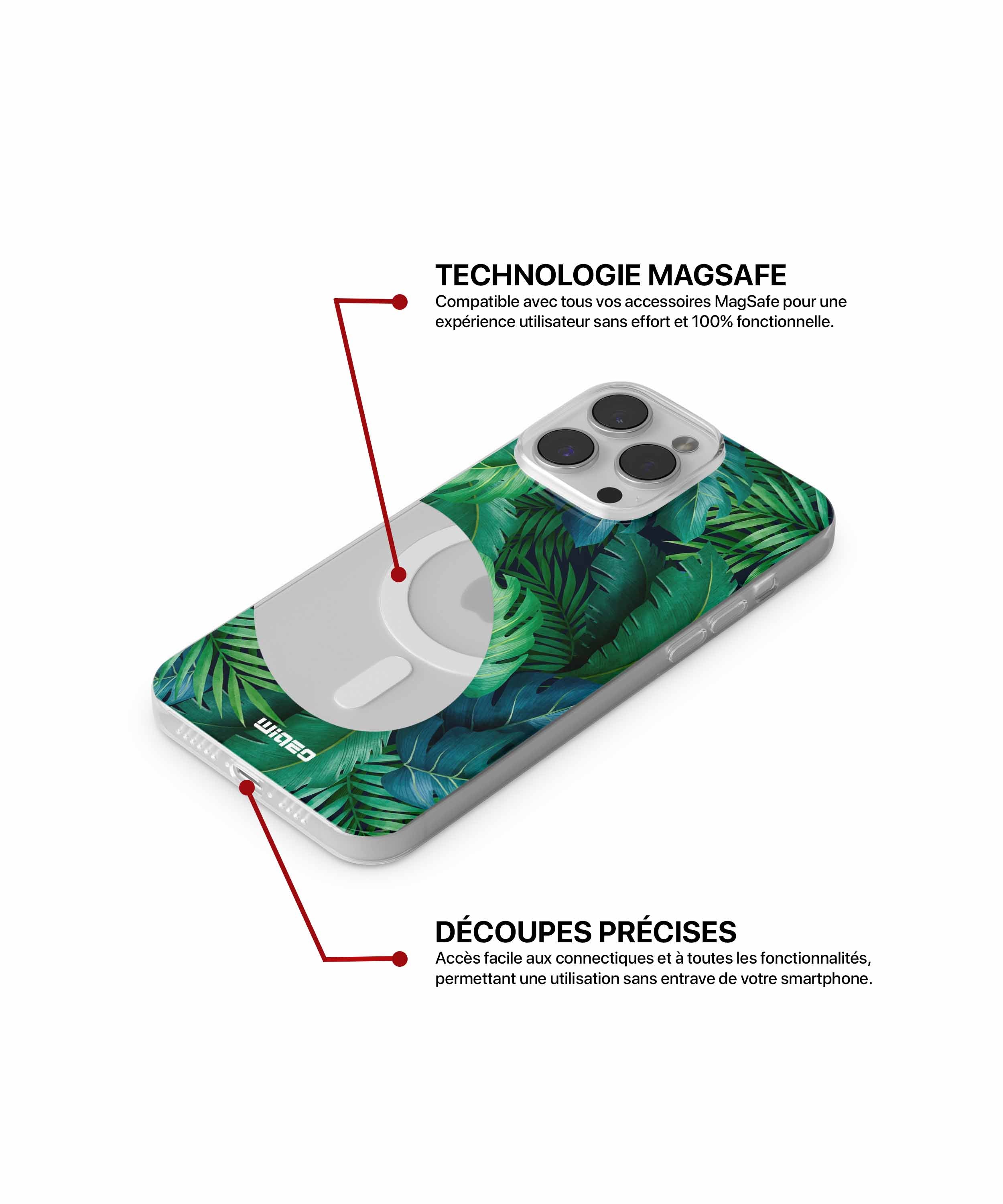 Coque jungle verte pour iPhone