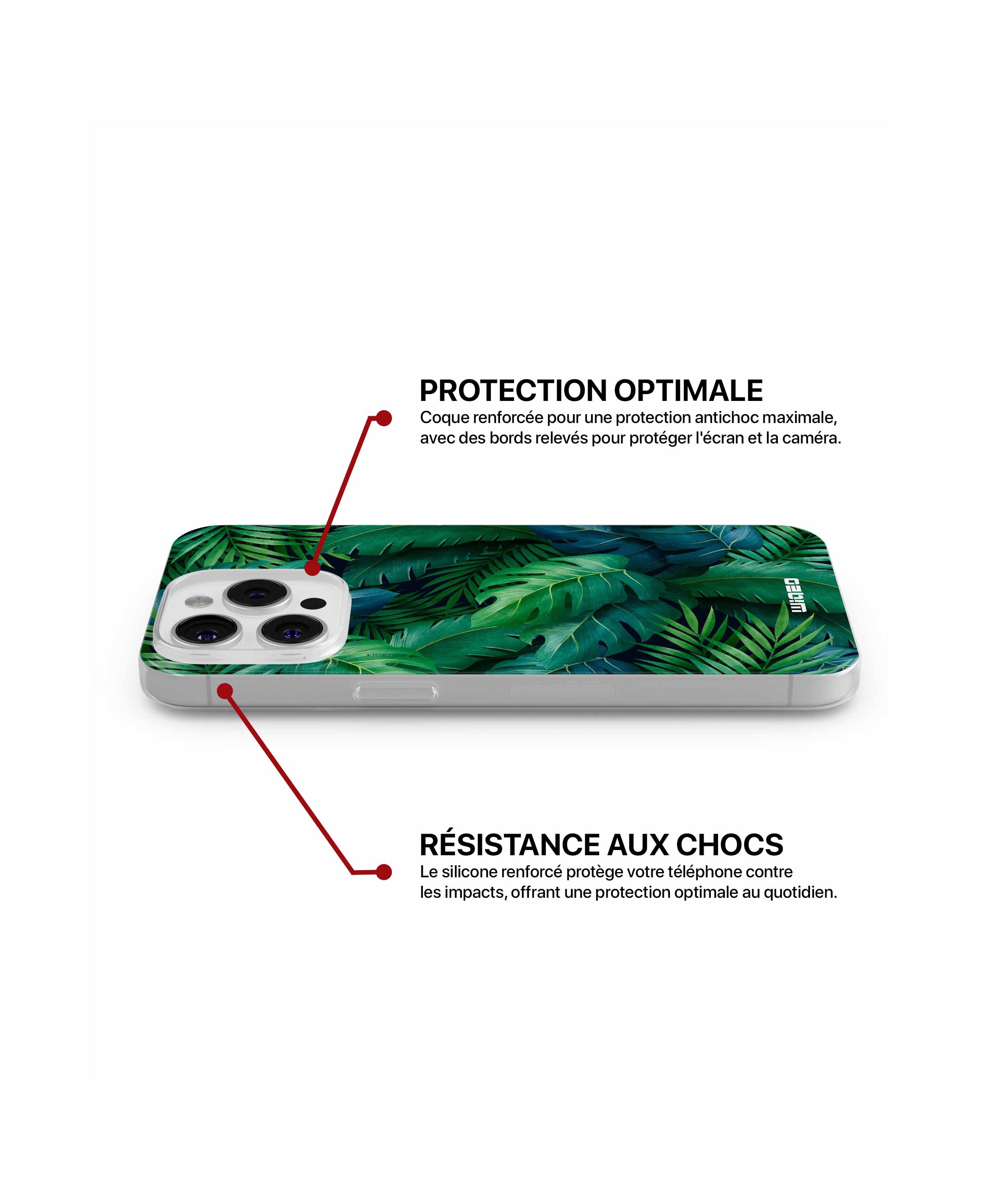 Coque jungle verte pour iPhone