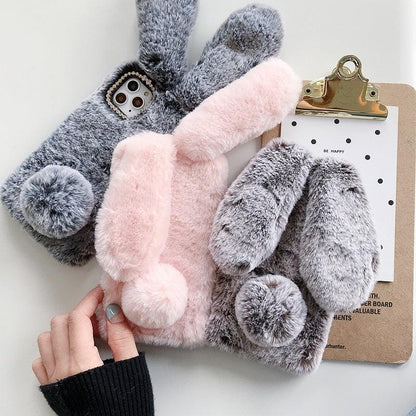 Coque Lapin en Fourrure pour iPhone 14 Plus - Coque Wiqeo 15€-20€, Coque, iPhone 14 Plus Wiqeo, Déstockeur de Coques Pour iPhone