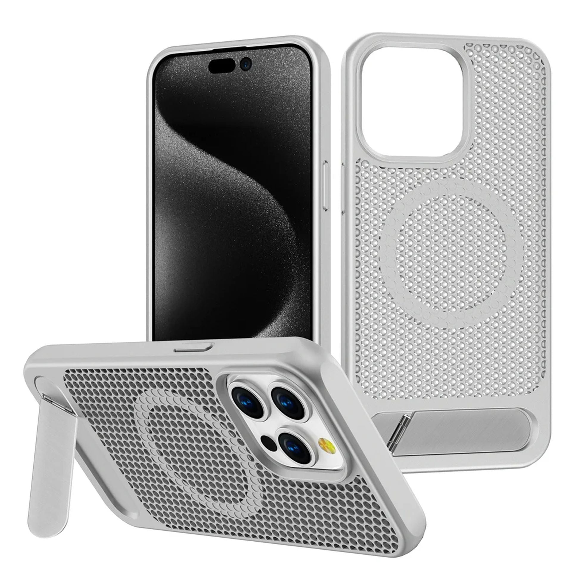 Coque Magnétique Antichoc Avec Dissipation Thermique pour iPhone 15 Pro Max