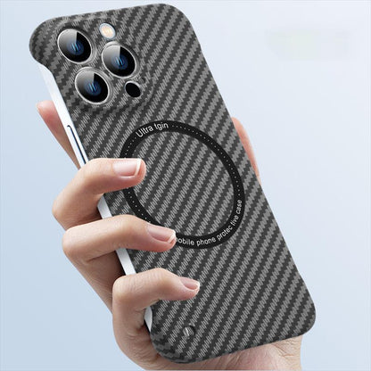Coque Magnétique Aspect Fibre de Carbone pour iPhone 13 Pro Max - Coque Wiqeo 10€-15€, Coque, iPhone 13 Pro Max, Magsafe, Silicone Wiqeo, Déstockeur de Coques Pour iPhone