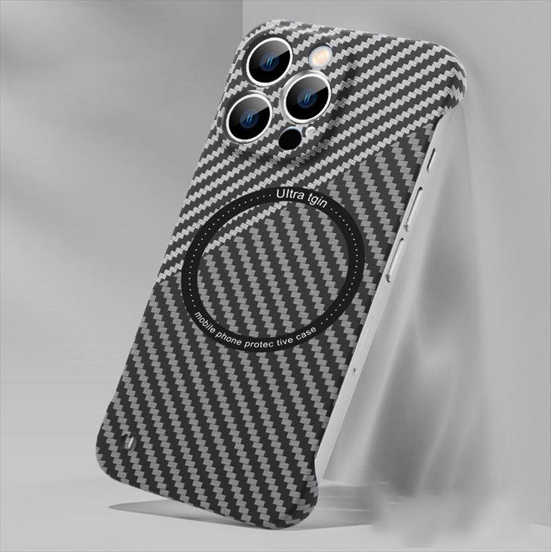 Coque Magnétique Aspect Fibre de Carbone pour iPhone 14 Pro Max - Coque Wiqeo 10€-15€, Coque, iPhone 14 Pro Max, Magsafe, Silicone Wiqeo, Déstockeur de Coques Pour iPhone