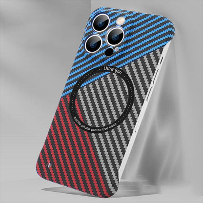 Coque Magnétique Aspect Fibre de Carbone pour iPhone 14 Pro Max - Coque Wiqeo 10€-15€, Coque, iPhone 14 Pro Max, Magsafe, Silicone Wiqeo, Déstockeur de Coques Pour iPhone