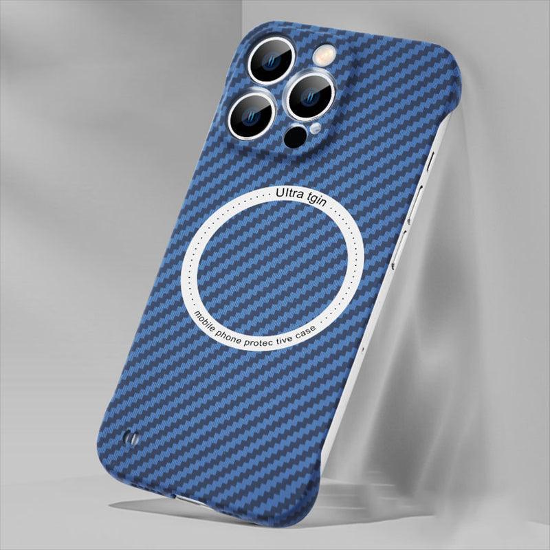 Coque Magnétique Aspect Fibre de Carbone pour iPhone 14 Pro Max - Coque Wiqeo 10€-15€, Coque, iPhone 14 Pro Max, Magsafe, Silicone Wiqeo, Déstockeur de Coques Pour iPhone