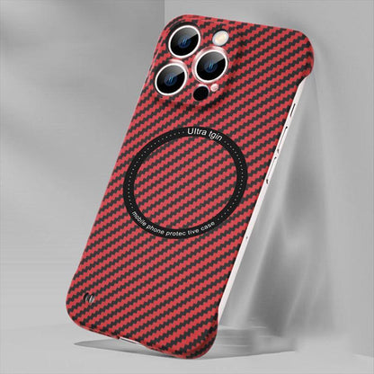 Coque Magnétique Aspect Fibre de Carbone pour iPhone 14 Pro Max - Coque Wiqeo 10€-15€, Coque, iPhone 14 Pro Max, Magsafe, Silicone Wiqeo, Déstockeur de Coques Pour iPhone