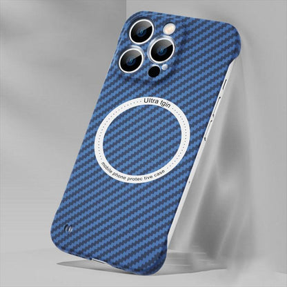 Coque Magnétique Aspect Fibre de Carbone pour iPhone 16 Pro - Coque Wiqeo 10€-15€, Coque, iPhone 16 Pro, Magsafe, Silicone Wiqeo, Déstockeur de Coques Pour iPhone