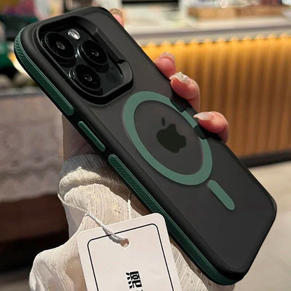 Coque Magnétique Bicolore pour iPhone 12 - Vert