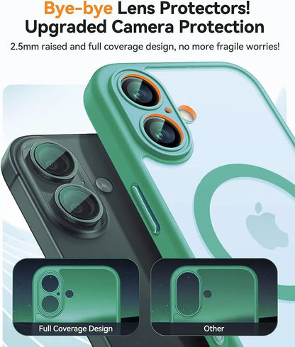 Coque Magnétique Translucide avec Bordures Renforcées pour iPhone 15