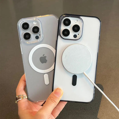 Coque Magnétique Transparente Antichoc pour iPhone 14