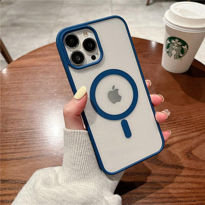 Coque Magsafe Chargement Magnétique pour iPhone 16 Pro - Coque Wiqeo 10€-15€, Coque, iPhone 16 Pro, Magsafe, Silicone, Transparente Wiqeo, Déstockeur de Coques Pour iPhone