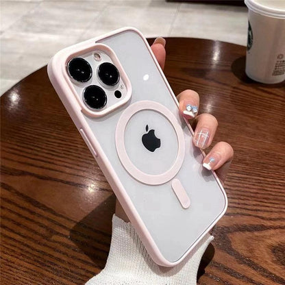 Coque Magsafe Chargement Magnétique pour iPhone 16 Pro - Coque Wiqeo 10€-15€, Coque, iPhone 16 Pro, Magsafe, Silicone, Transparente Wiqeo, Déstockeur de Coques Pour iPhone