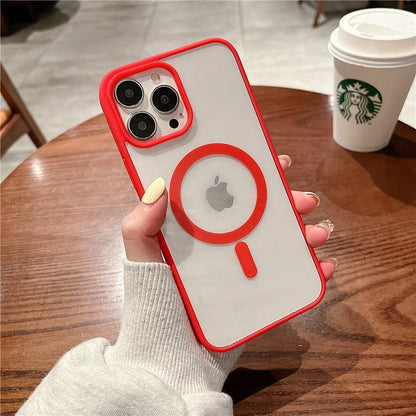 Coque Magsafe Chargement Magnétique pour iPhone 16 Pro - Coque Wiqeo 10€-15€, Coque, iPhone 16 Pro, Magsafe, Silicone, Transparente Wiqeo, Déstockeur de Coques Pour iPhone