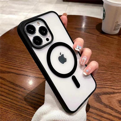 Coque Magsafe Chargement Magnétique pour iPhone 16 Pro Max - Coque Wiqeo 10€-15€, Coque, iPhone 16 Pro Max, Magsafe, Silicone, Transparente Wiqeo, Déstockeur de Coques Pour iPhone