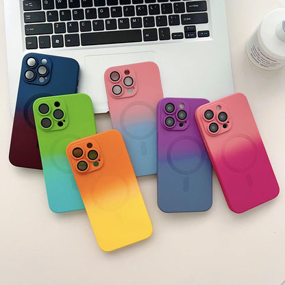Coque Magsafe Dégradée en SIlicone pour iPhone 15 Pro - Coque Wiqeo 10€-15€, Coque, iPhone 15 Pro, Magsafe, Silicone Wiqeo, Déstockeur de Coques Pour iPhone